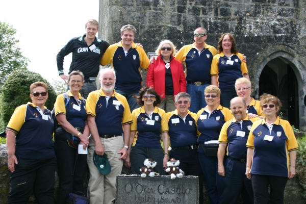 Australian Clan Members at the O'Dea Castle, Dysert O'Dea, County Clare