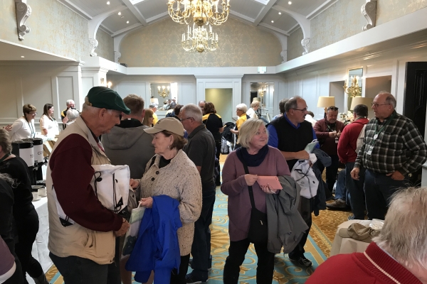 Clan Members checking in at the Registration Desk for the Clan Gathering - 10 May 2018