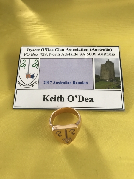 Ring with the O'Dea Crest